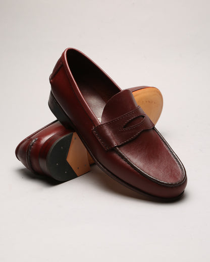 Moccasin Simple Sole 4218 Burgundy