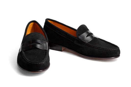 Moccasin Simple Sole 4218 Black Suede