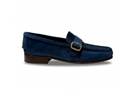 Moccasin Simple Sole 4220 Blue Suede