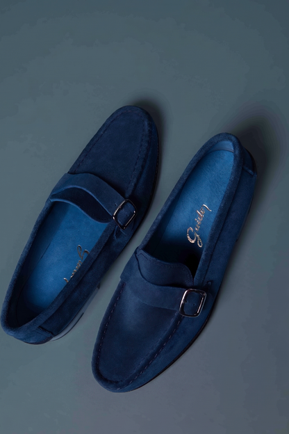 Moccasin Simple Sole 4220 Blue Suede