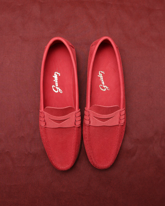 Moccasin 5325 Suede Red