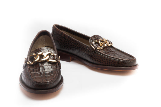 Moccasin 5327 Chain Dark Brown