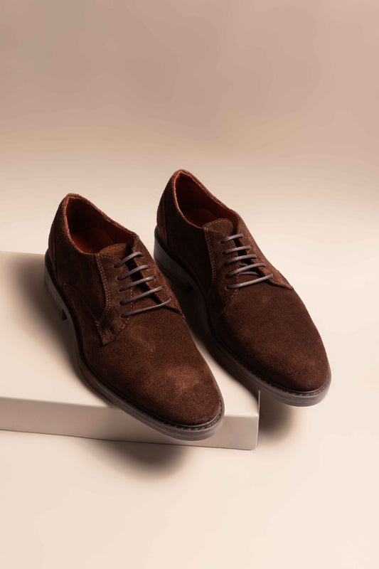 Derby 620 Brown Suede
