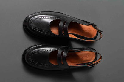 Moccasin Ballerina Black