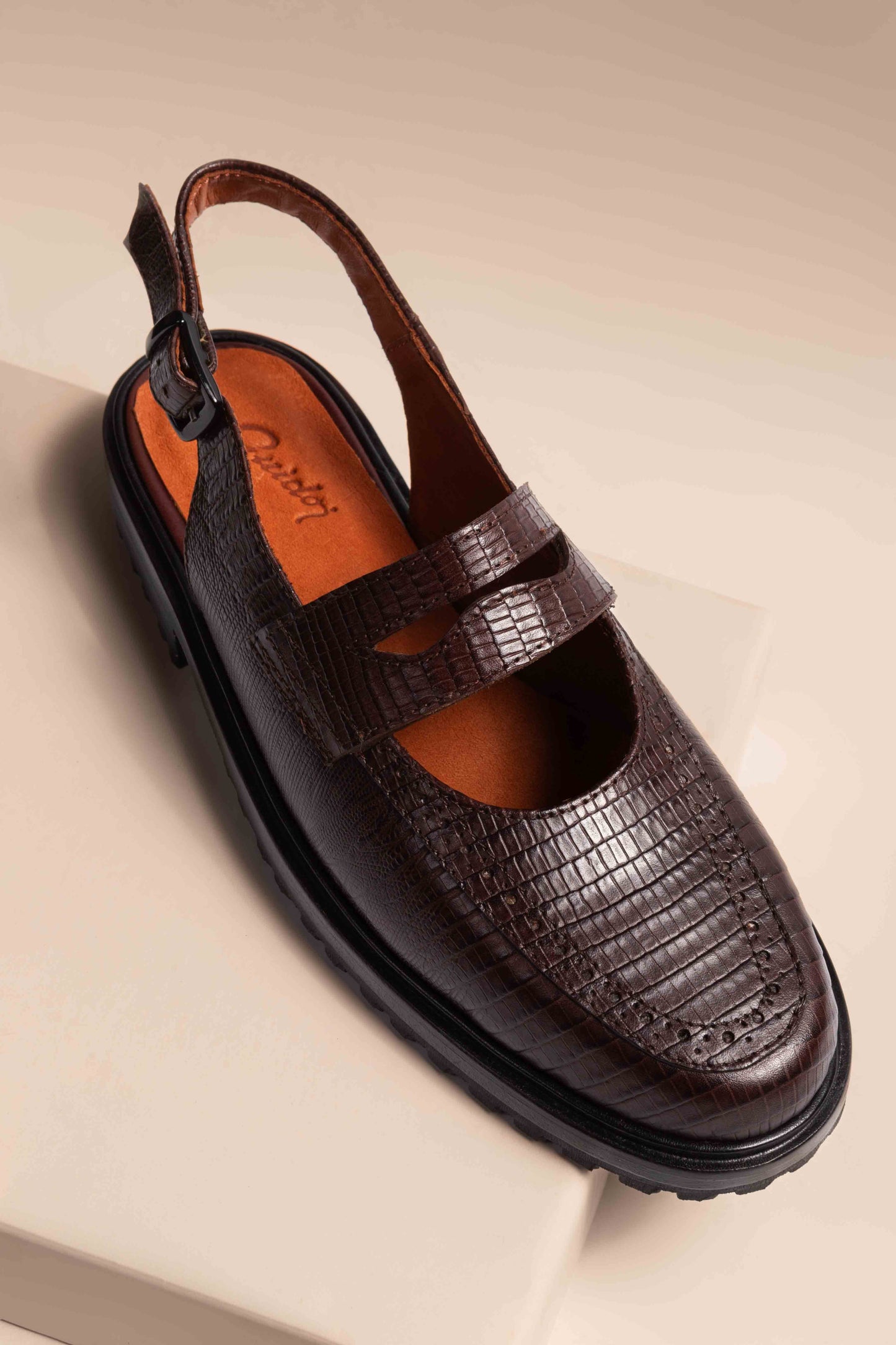 Moccasin Mule René CR Brown