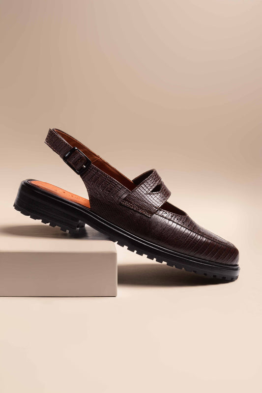 Moccasin Mule René CR Brown
