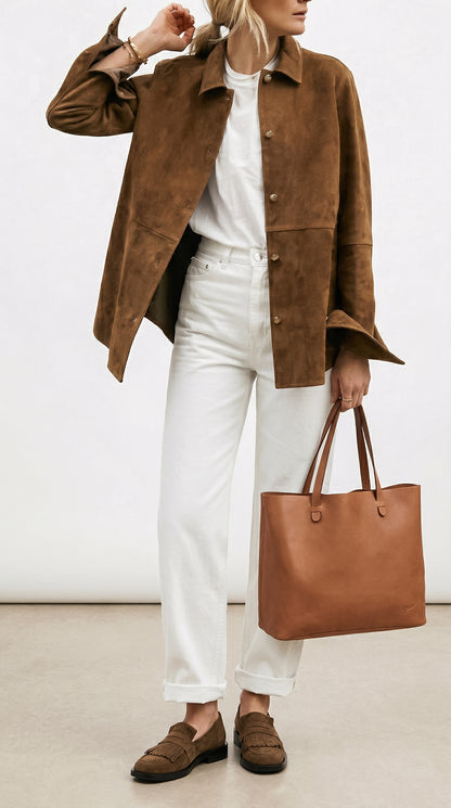 Borsa a mano Choco Camel