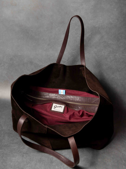 Handbag Choco Chocolate Suede