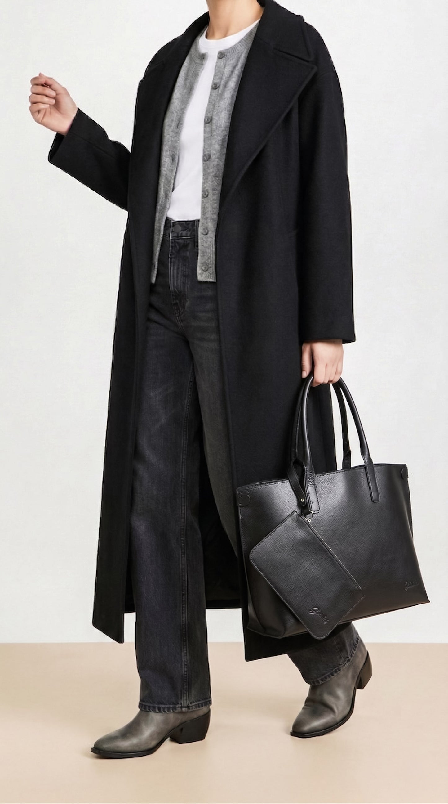 Borsa a mano Toti nera