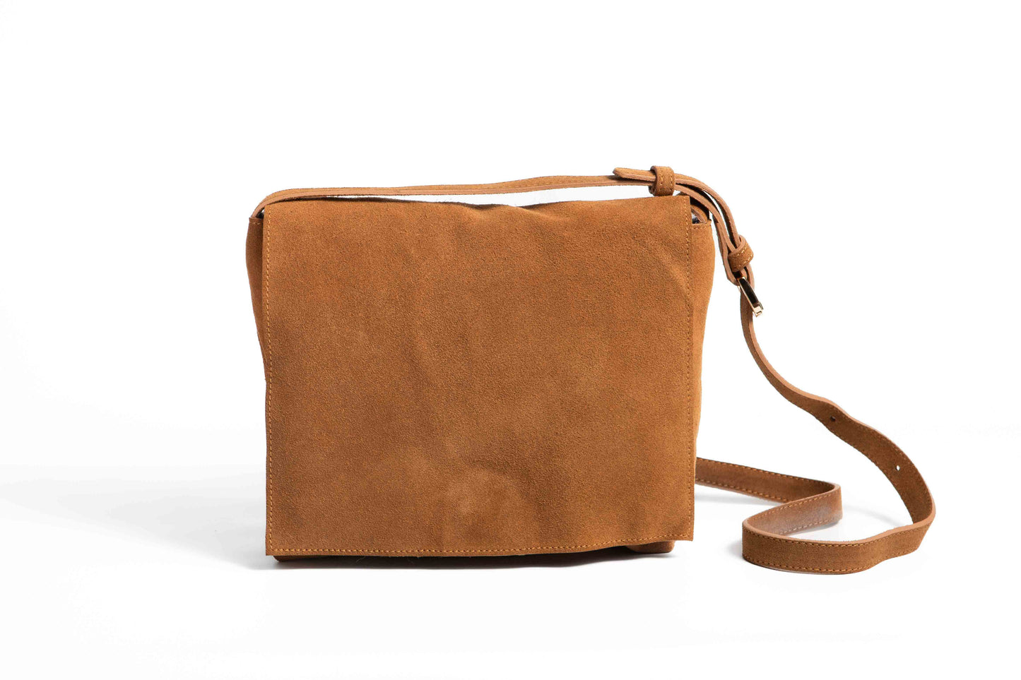 Handbag Malva Camel Suede