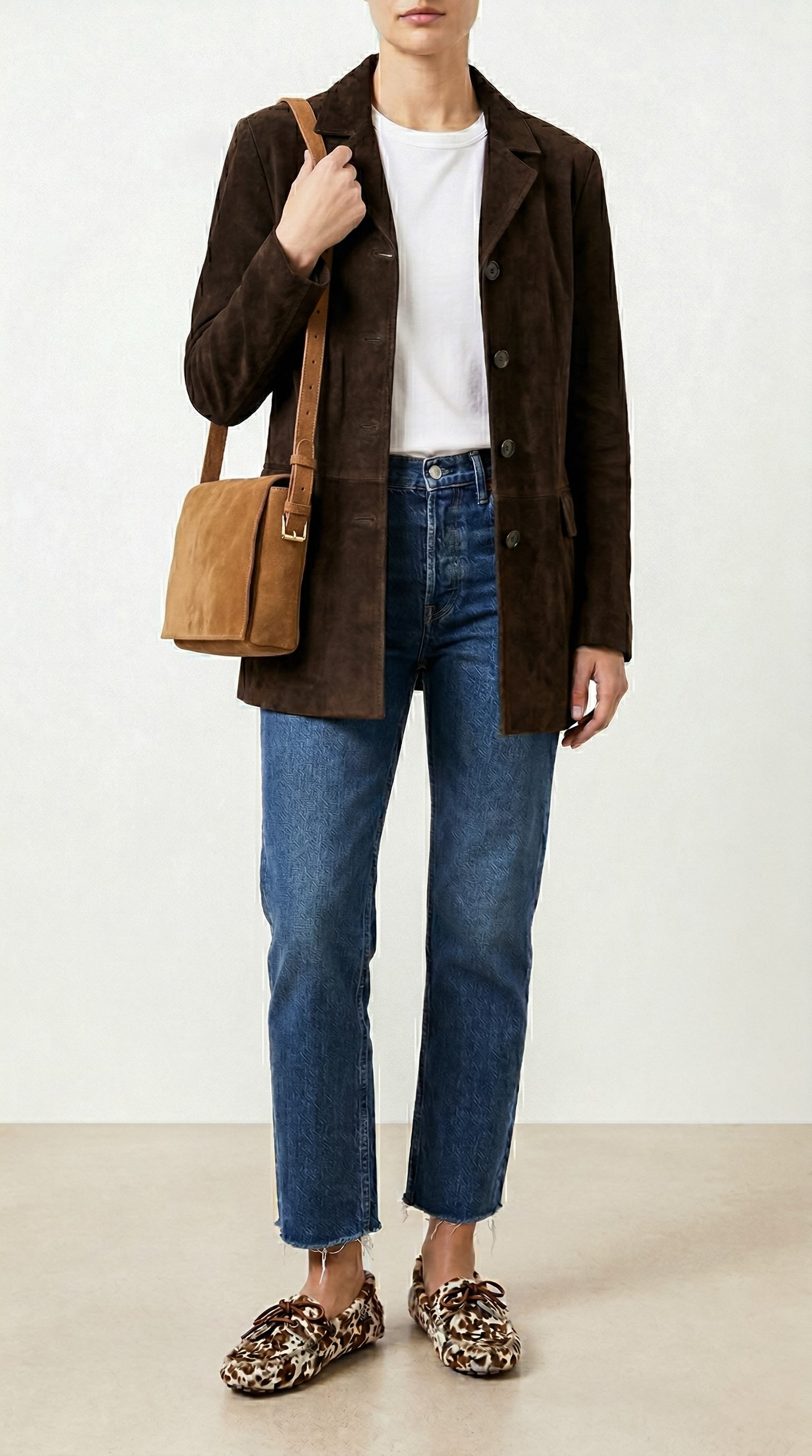 Handbag Malva Camel Suede