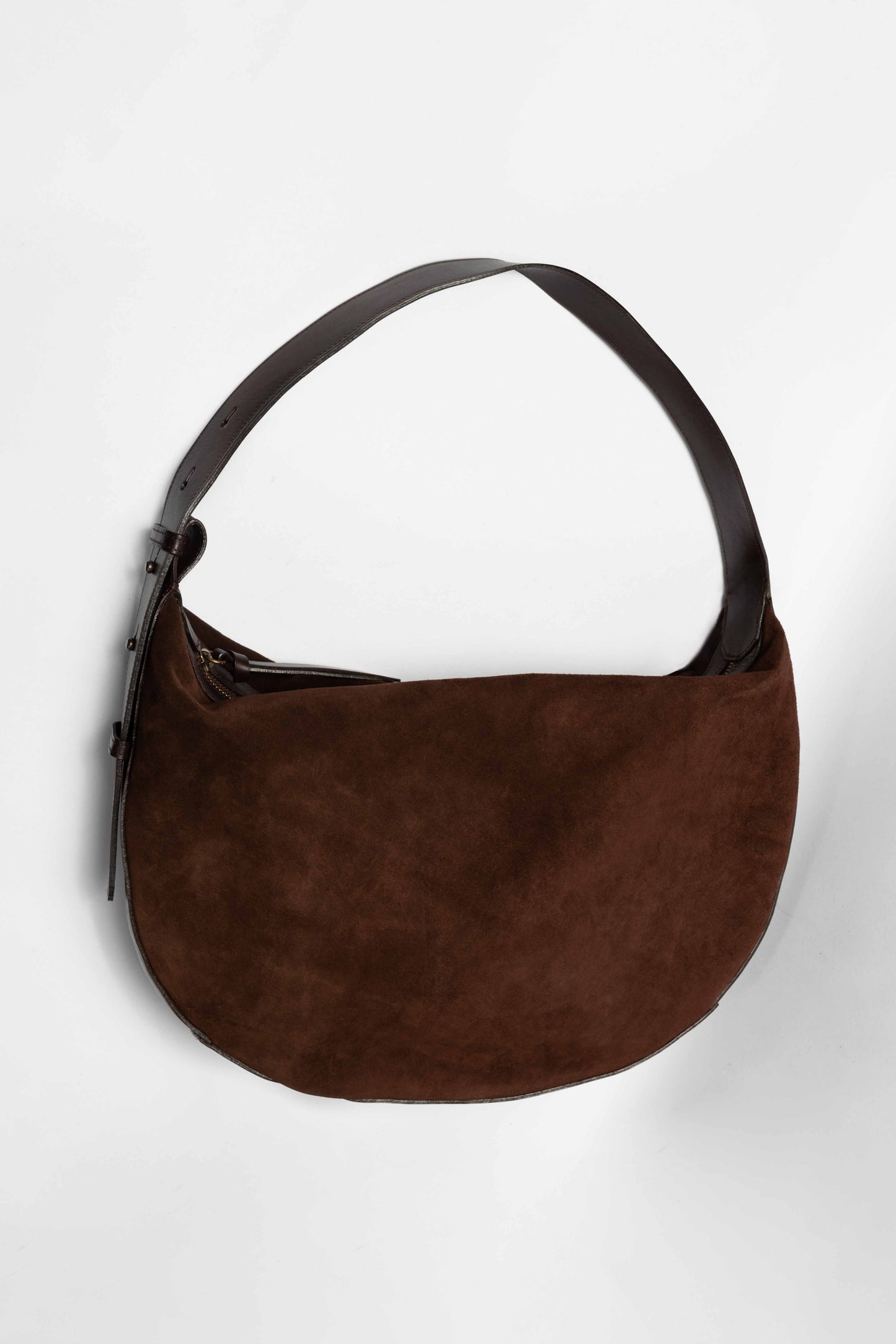 Handbag Ceibo Brown Suede