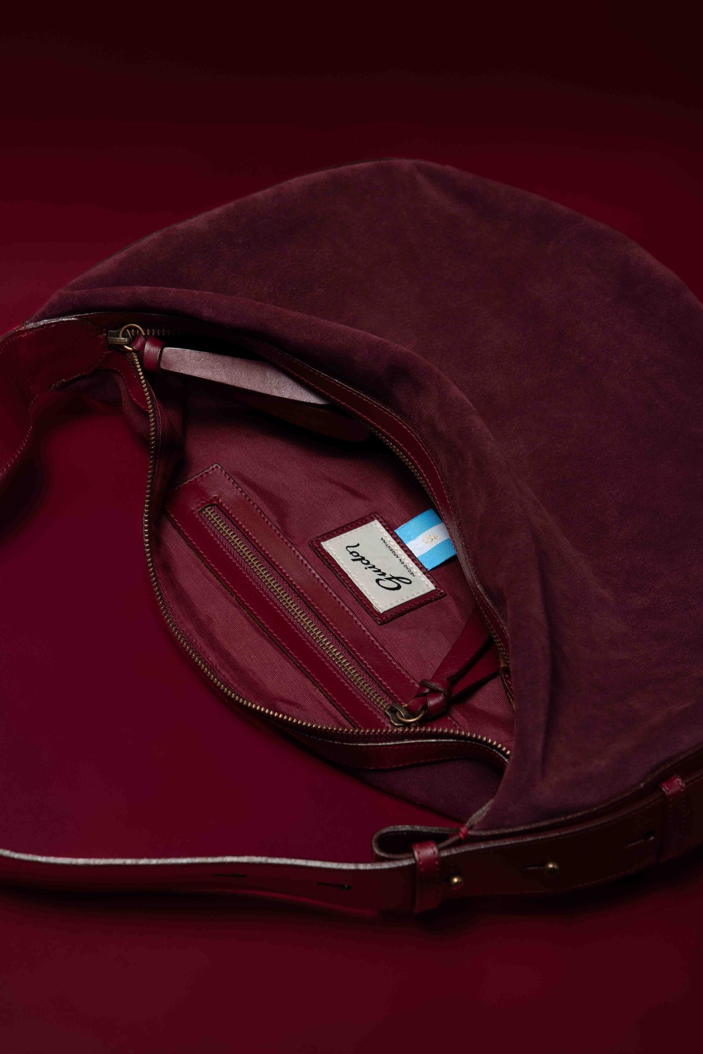 Handbag Ceibo Board Suede