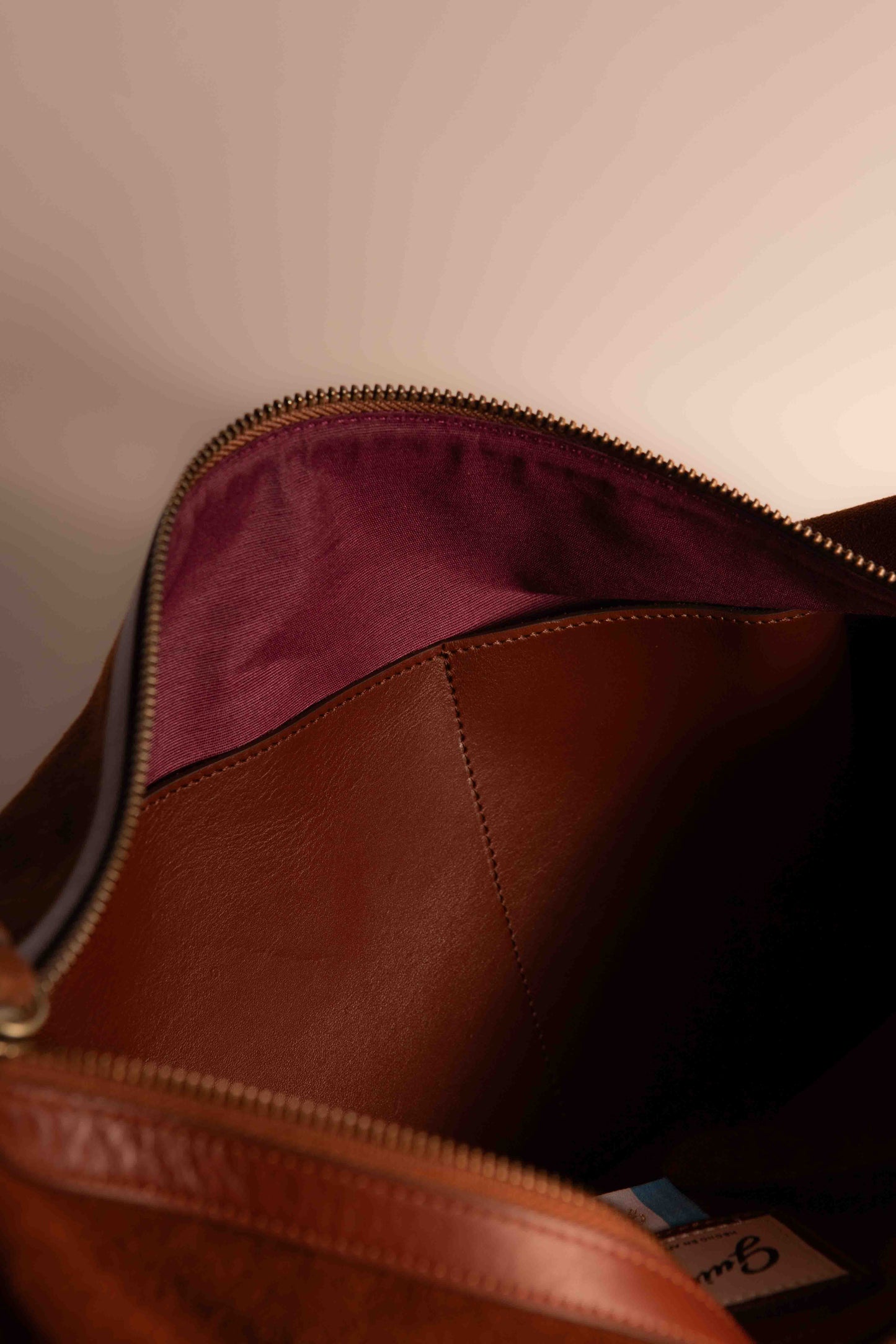 Handbag Ceibo Habano Suede