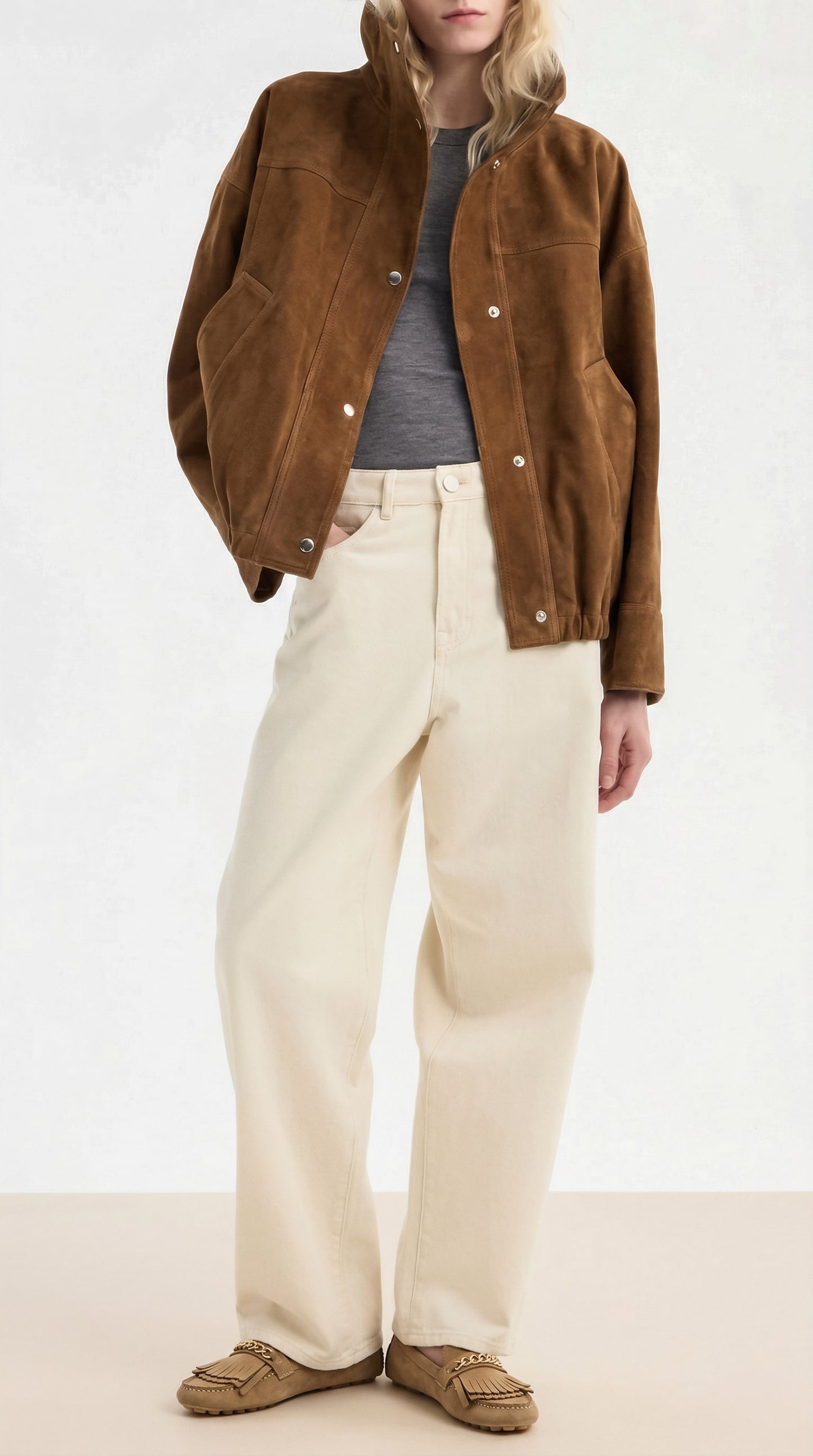 Driver Cadena Light Brown Suede