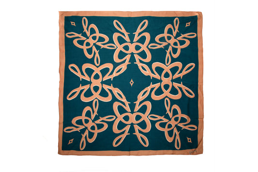 Scarf Butterfly Brown