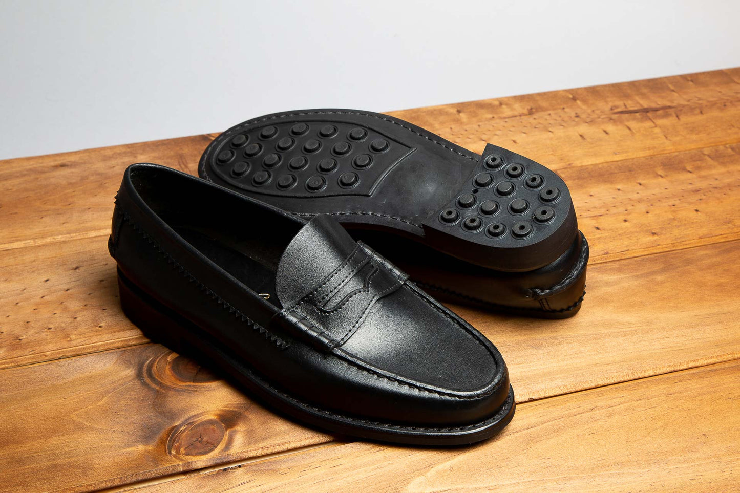 Moccasin Double Rubber Sole 4779 Black