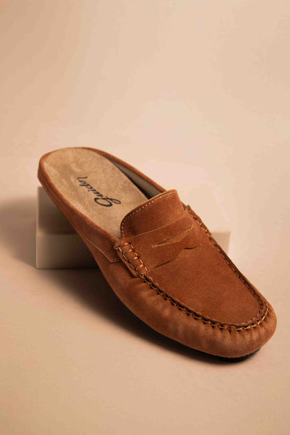 Mule with Headband Suede