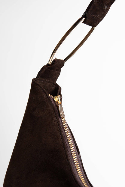 Handbag Federica Suede Brown