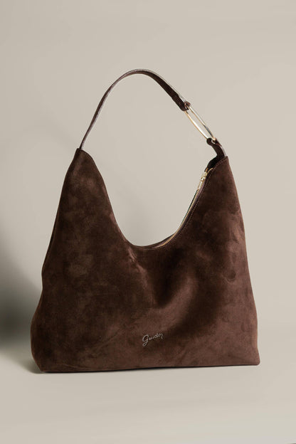 Handbag Federica Suede Brown