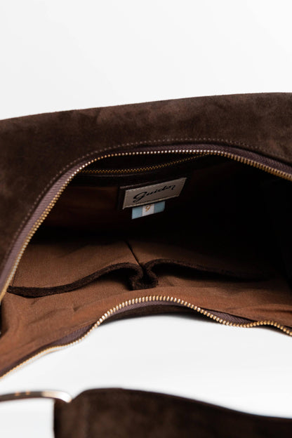Handbag Federica Suede Brown