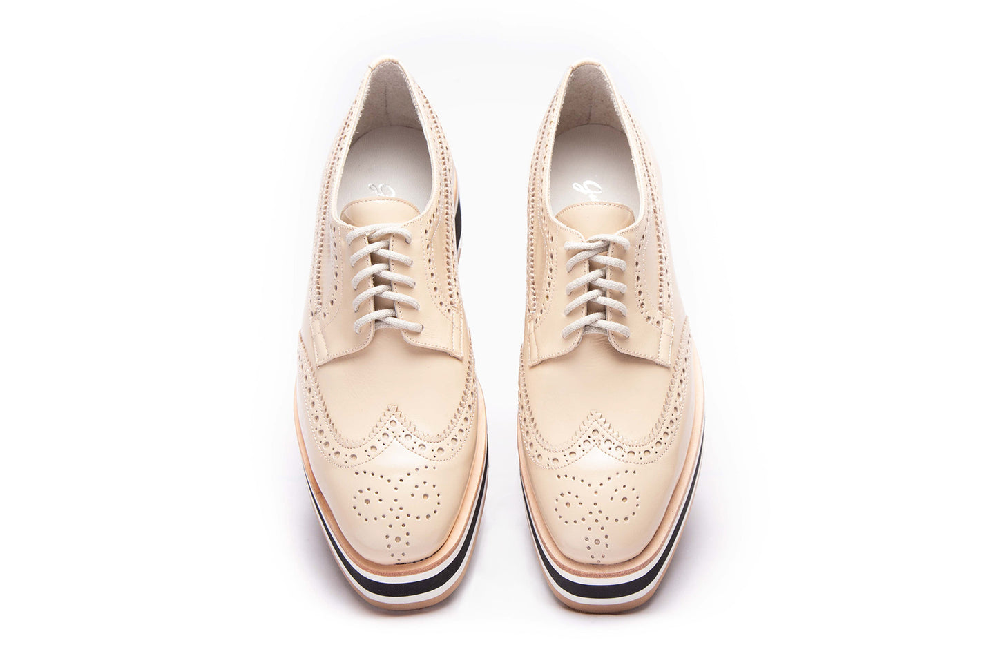Lace-Up Milan Patent Nude