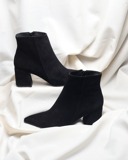Boot 385 Black Suede