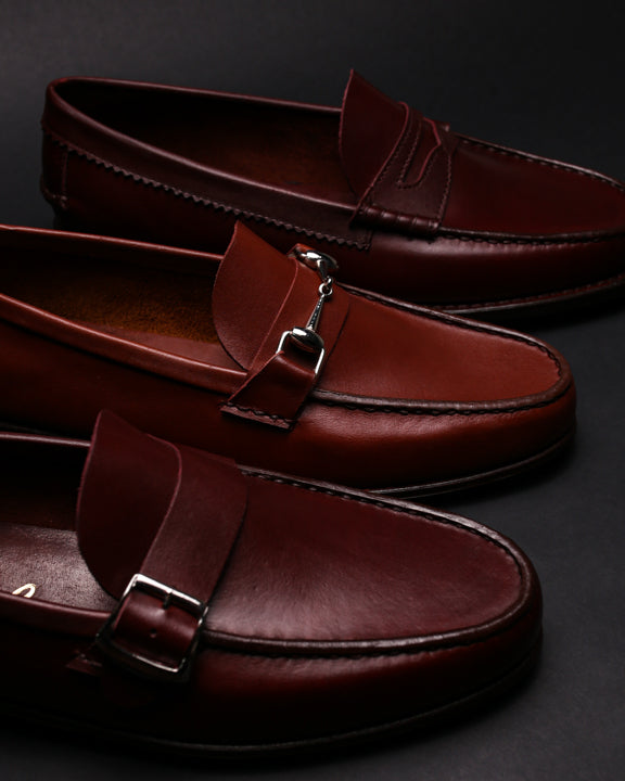 Moccasin Simple Sole 4220 Burgundy