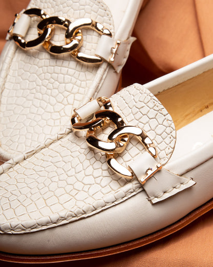 Moccasin 5327 Chain Ivory