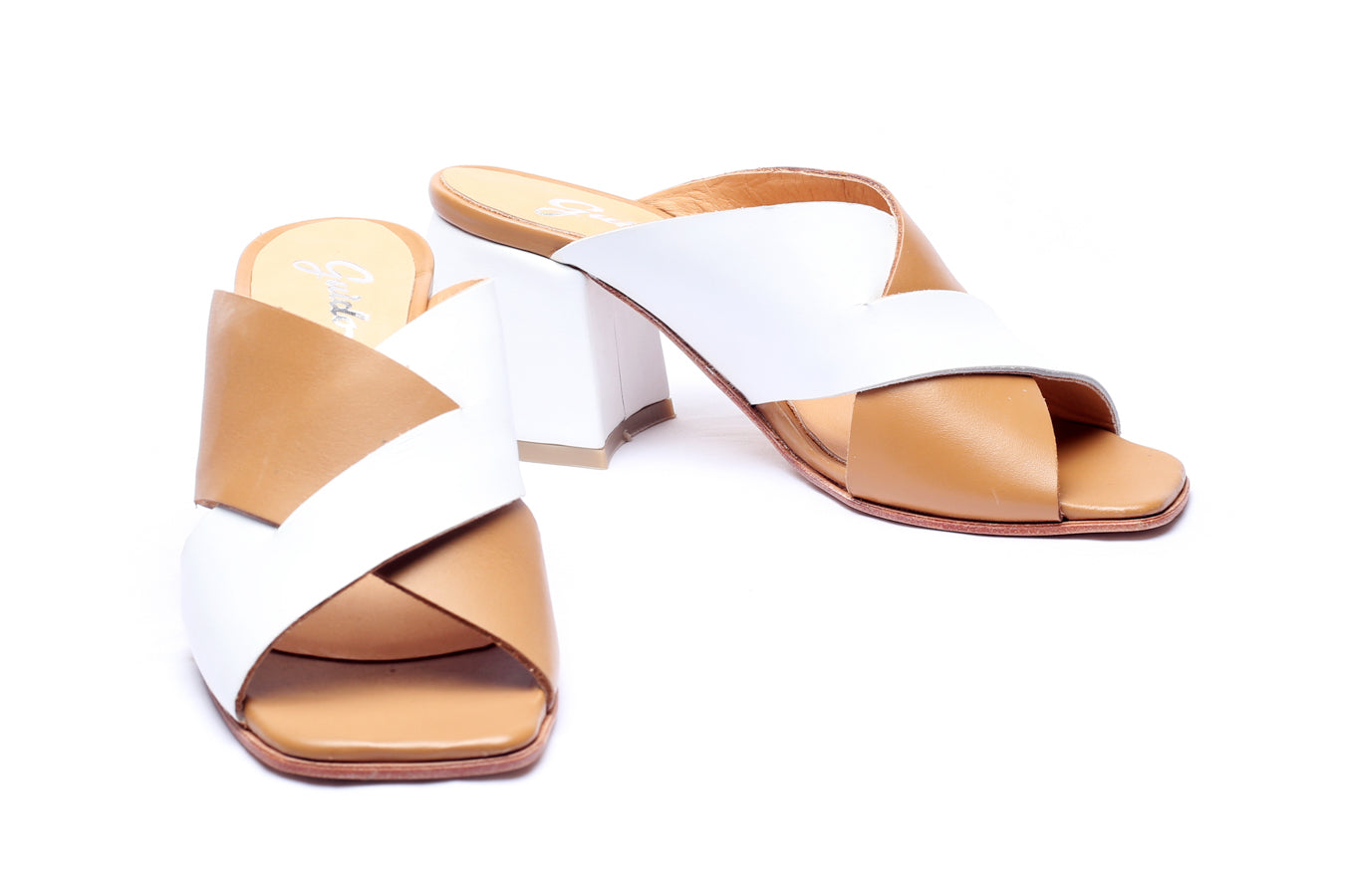 Sandal Rimini Tan & White