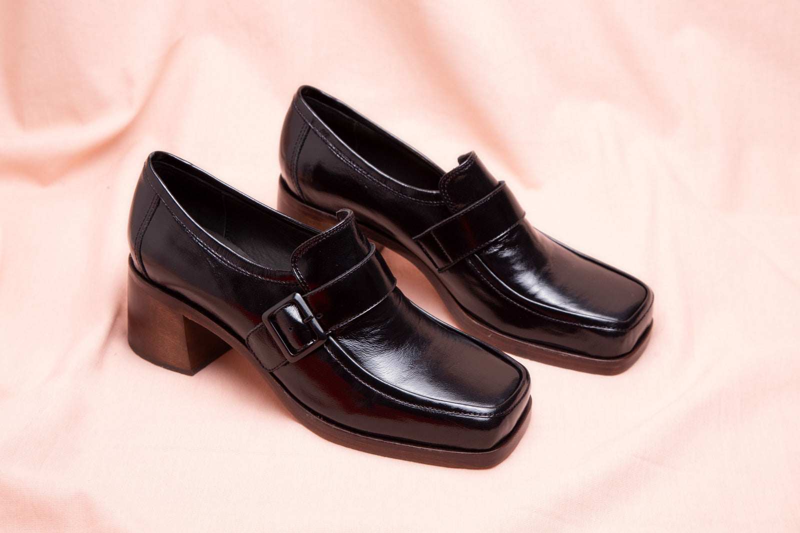TREND – BURGUNDY high heel moccasins with platform | miMaO ®