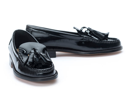 Mocasin Dama 3 pompones Negro