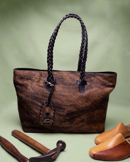 Handbag Rustic Grey & Brown